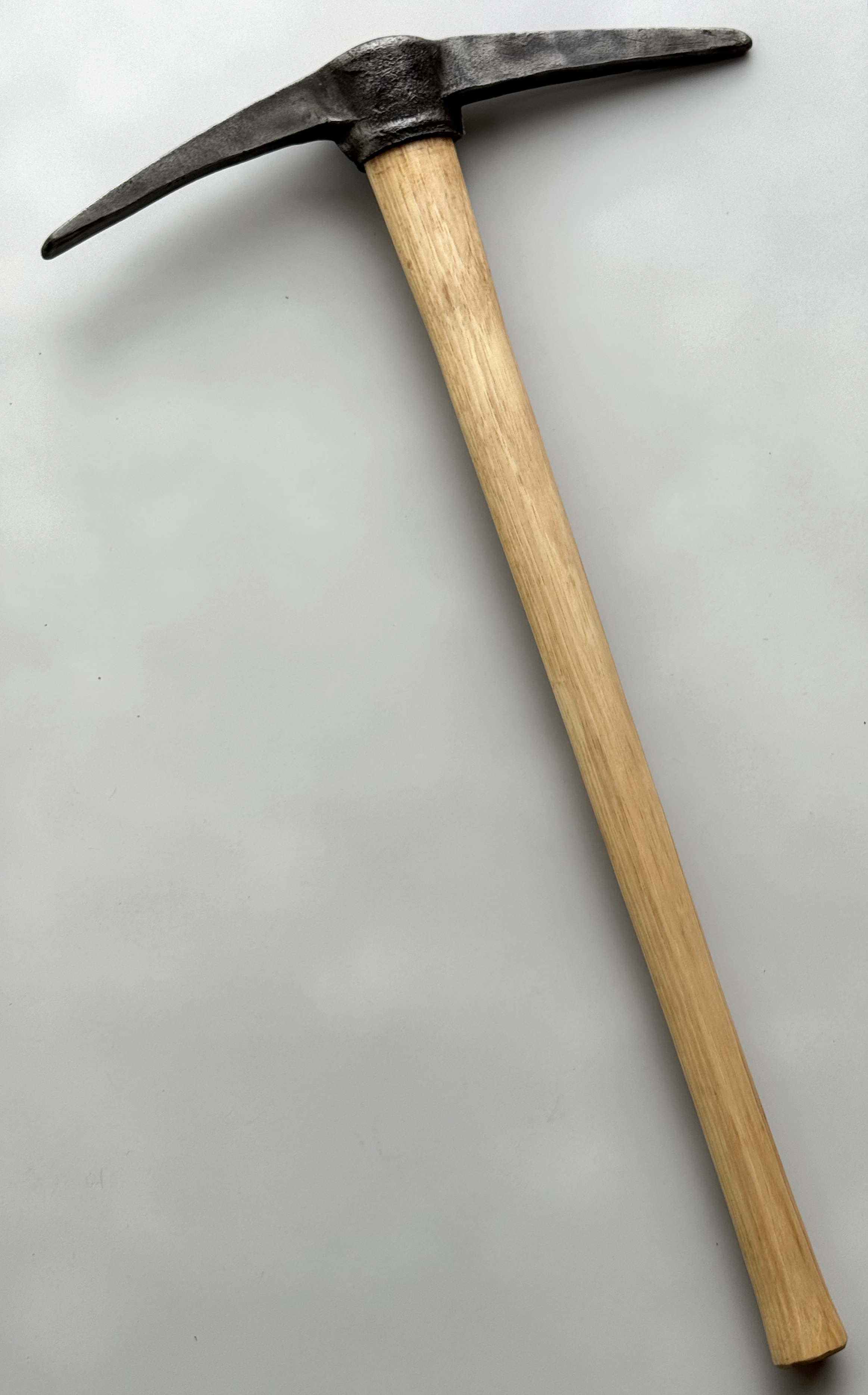 Product photo of Vintage forged pickaxe – restored head on new hardwood handle